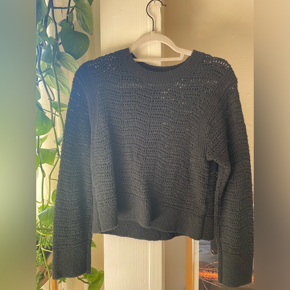 J. Crew Black Knit Pullover